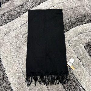 Black Fringe Scarf